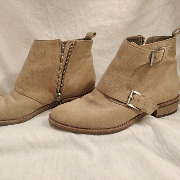 Michael Kors Adams Monk Strap Booties: Suede - Picture 4 of 13